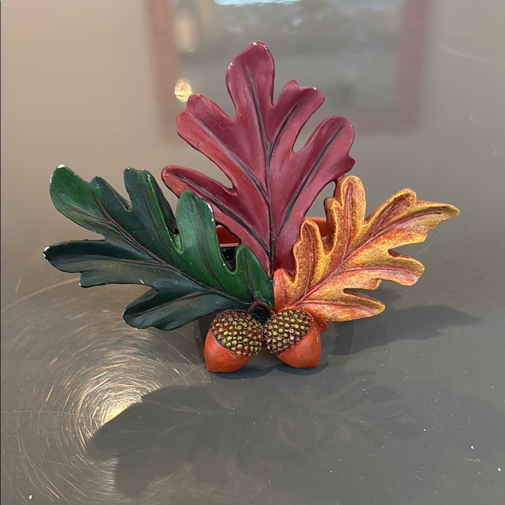 Autumn Leaf and Acorn Napkin Ring - set of 10